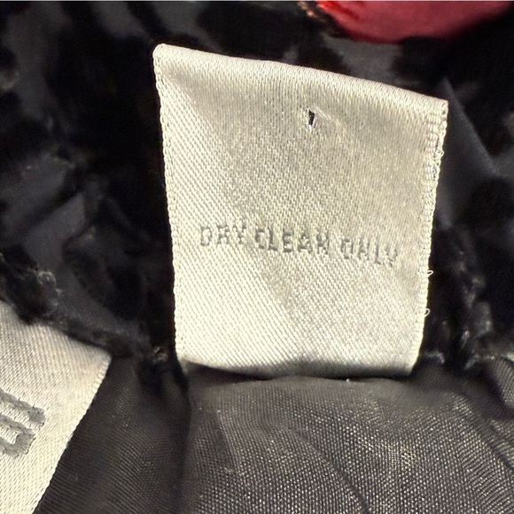 Velvet Maxi Skirt Chicos 0 (US Small) Black Silk Blend Burnout Patchwork Boho - Picture 9 of 9